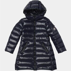 Moncler Shiny Navy Kids Puffer Jacket